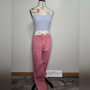 Heritage Pink High Rise Kick Crop Pants